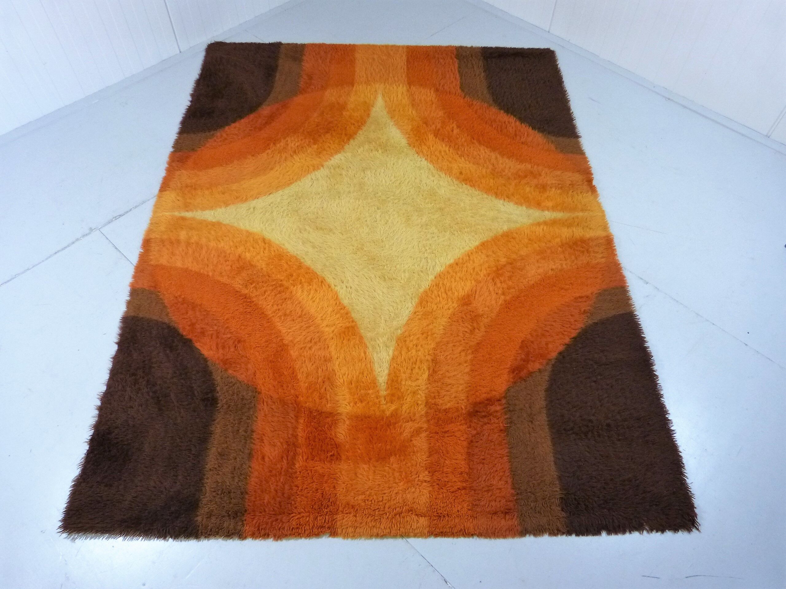 Colourful woolen carpet by Bergoss, Netherlands 1960's