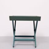 Turquoise Owl cross legs Serving table 1950s