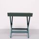 Turquoise Owl cross legs Serving table 1950s