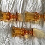 Set of 6 wine glasses Ambers