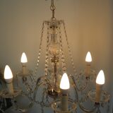 6-light chandelier with tassels