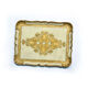 Old wooden tray painted year 50/60 Florentine style