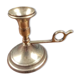 Vintage brass little cellar rat, candle holder with a lovely handle.