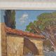 Oil on Panel - Marine Landscape of the Provençal Riviera signed D