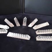 Coffret de 10 porte couteaux en cristal au plomb forme triangulaire