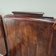 Pair of Art Decò single beds in mahogany and pink maple, 1940