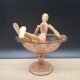 Manage glass rose cup