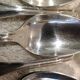 12 silver-plated metal teaspoons, Ercuis Valencay silversmith, 14.3cm