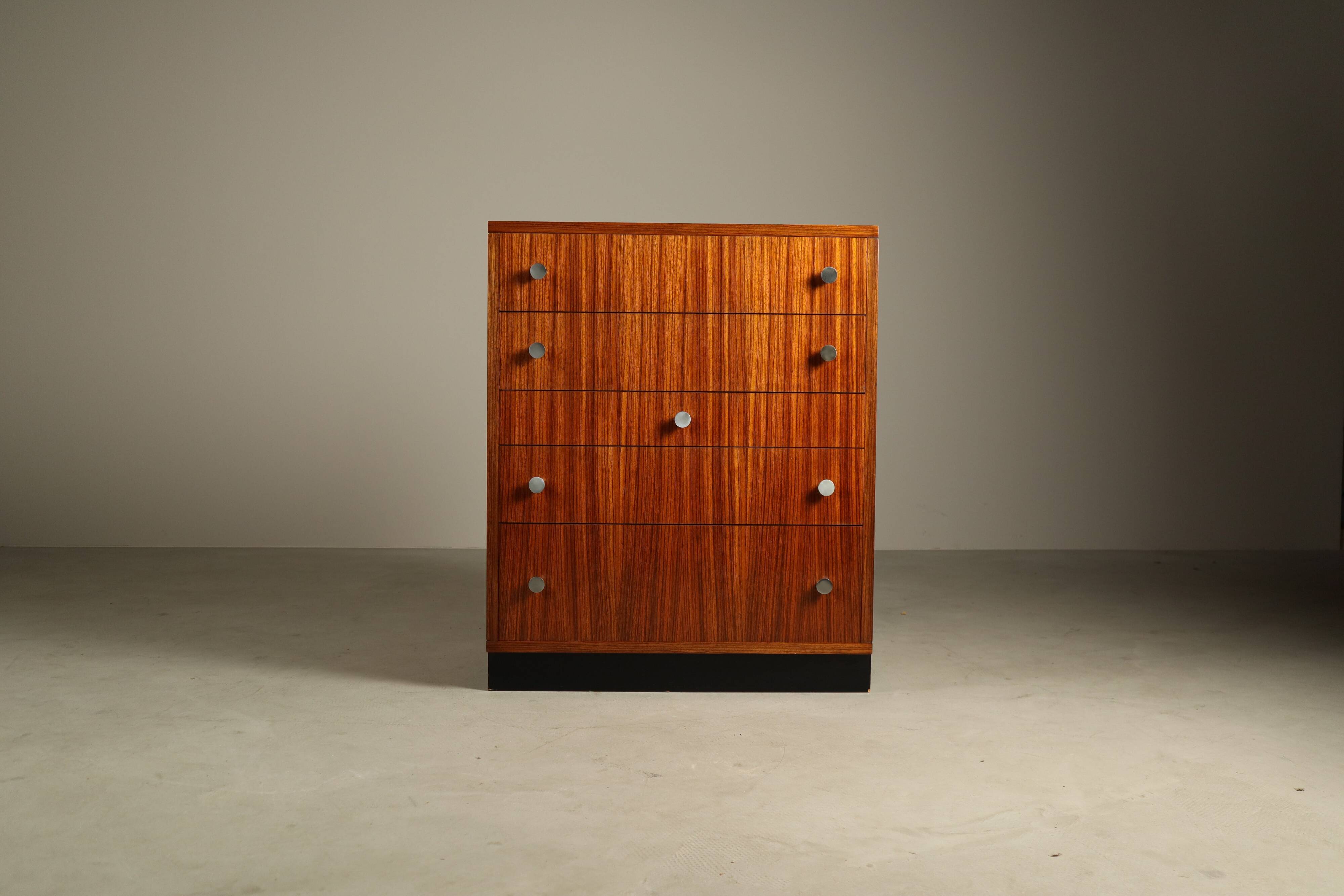 Alfred Hendrickx for Belform – Zebrano chest of drawers, 1960s