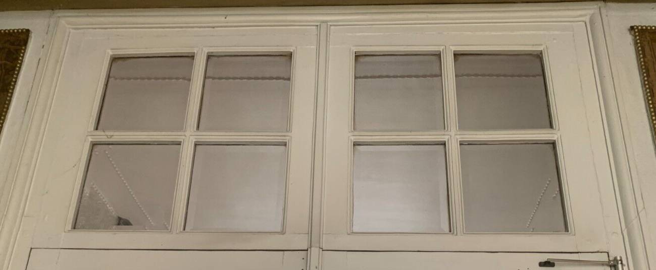 Double separation doors with transom and beveled glass 20th century