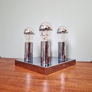 Space Age ceiling light in chrome metal, 1970s