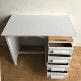 Children's desk painted in gray