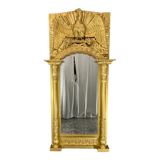 Mirror 212x101 cm empire era early nineteenth, gilding with gold leaf very good condition