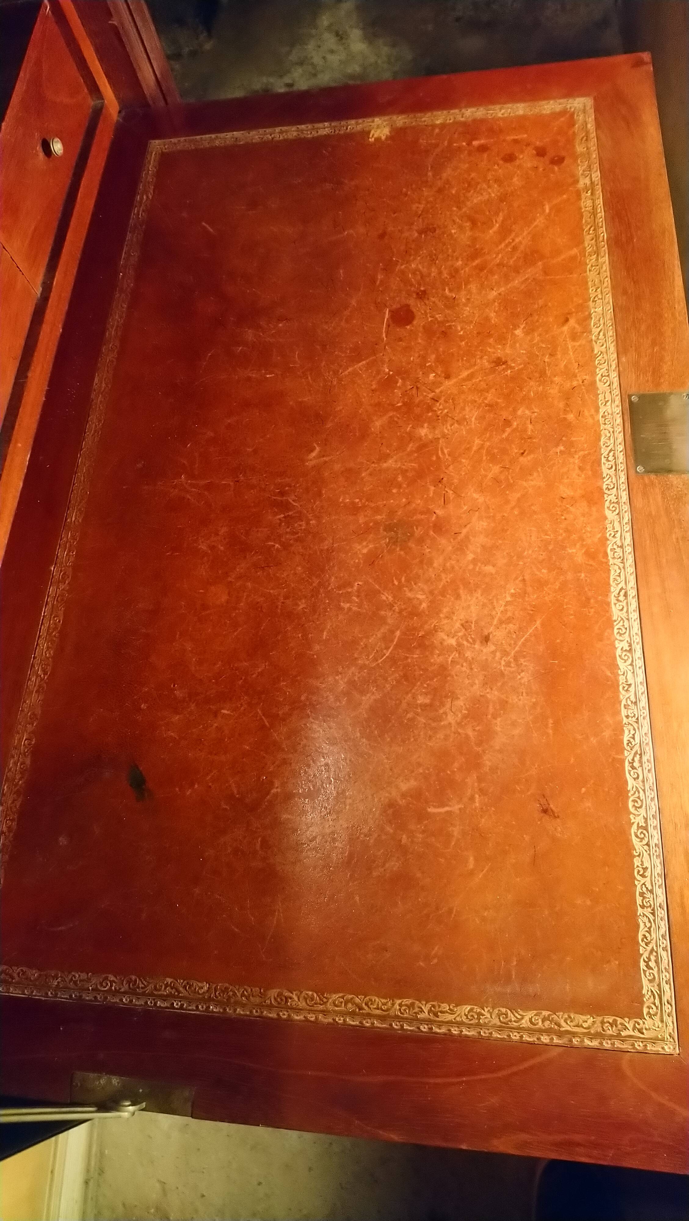 English-style solid wood secretary.