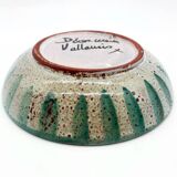 Deep plate with fish decoration – Vallauris ceramics, 1960
