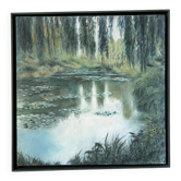 Lake with Water Lilies, oil on canvas signed