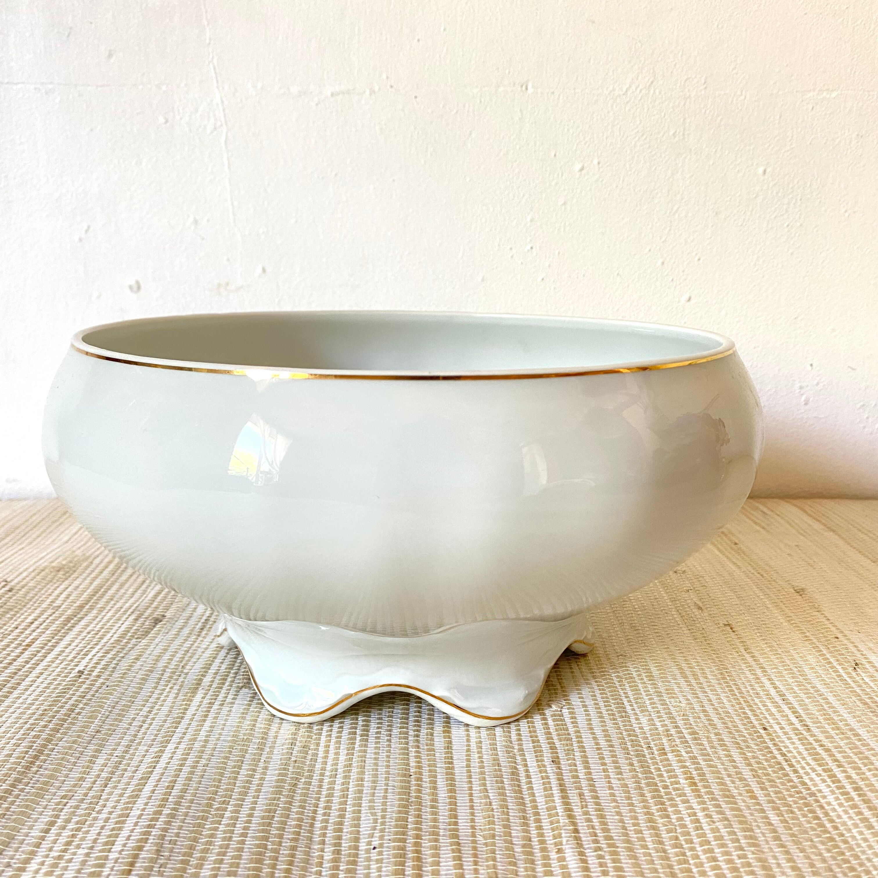 Limoges porcelain salad bowl