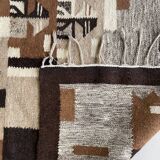 Tapis en  laine tons naturels