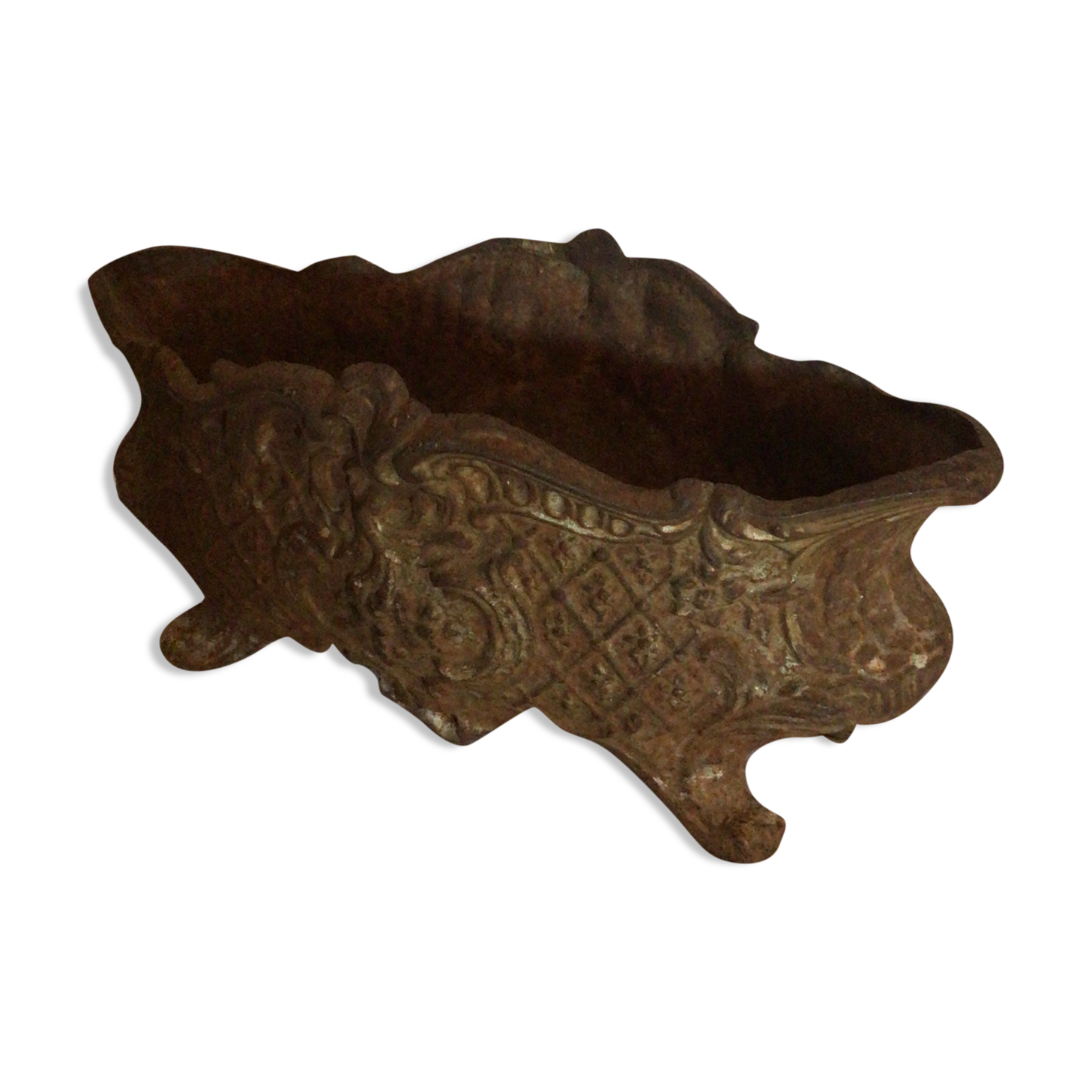 Old cast iron planter