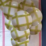 Suite of 9 plates Longchamp 60's
