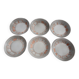 Set of 6 Niderviller hollow plates