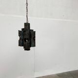 Brutalist Mid-Century Metal Pendant