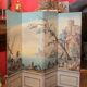 Early 20th Century French Tempera on Canvas Folding Screen with Seascape View
