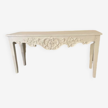 White patinated console