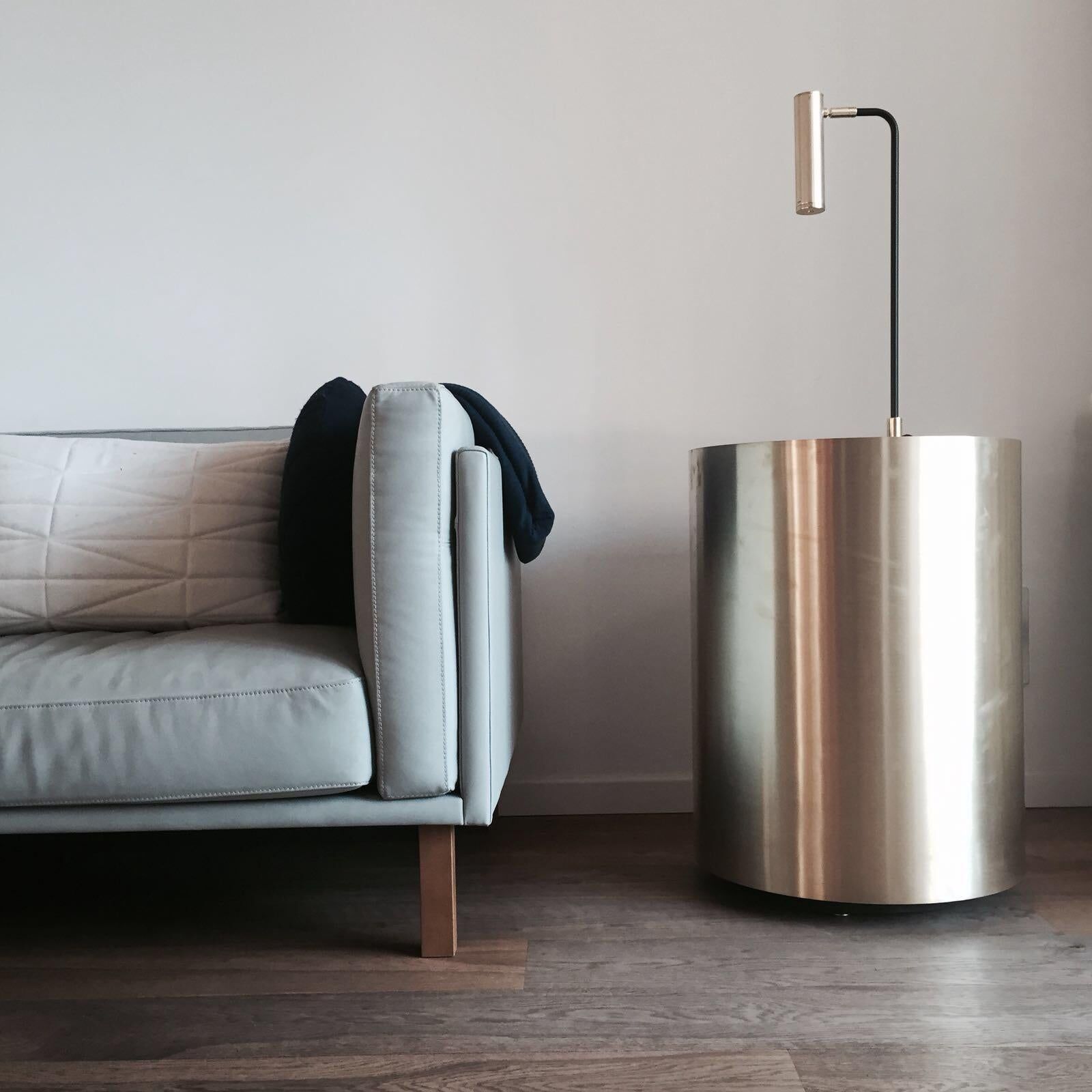 Contemporary handcrafted brass coffee table