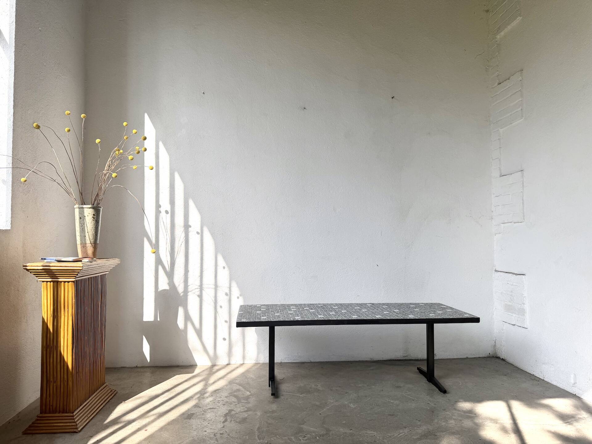 Modernist coffee table with ceramic mosaic, Lilienthal, 1960s.