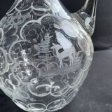 Ewer carafe – Blown and cut crystal