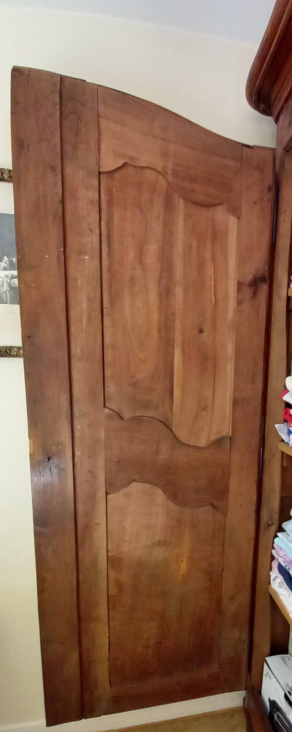 19th century solid mahogany wardrobe