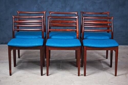 Rosewood Dining Chairs by Erling Torvits for Sorø Stolfabrik, 1960s, Set of 6