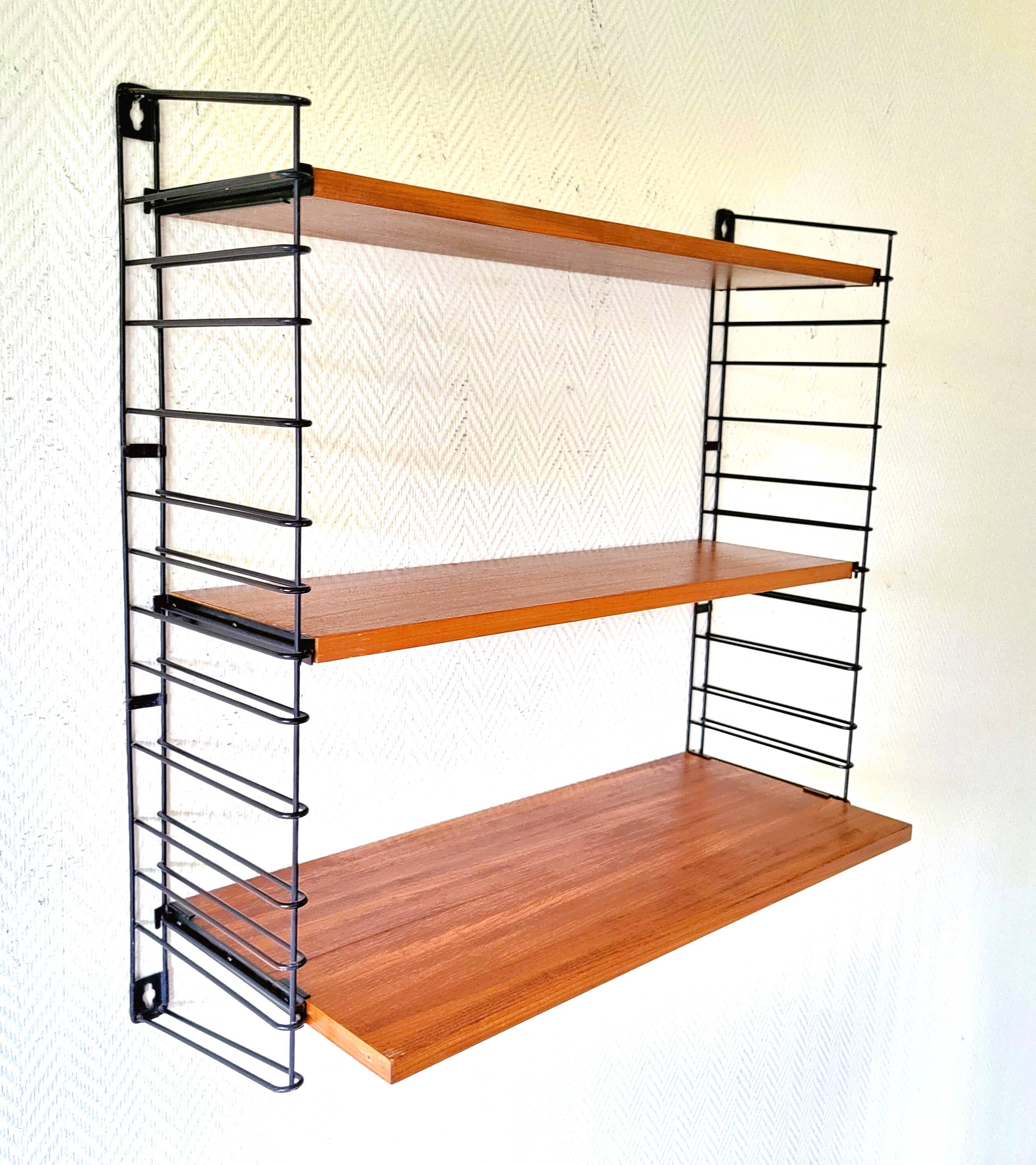 Tomado teak shelf + board bureua vintage 70'