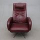 Hjort Knudsen (Denmark) — Swivel Lounge Armchair — Leather Upholstery