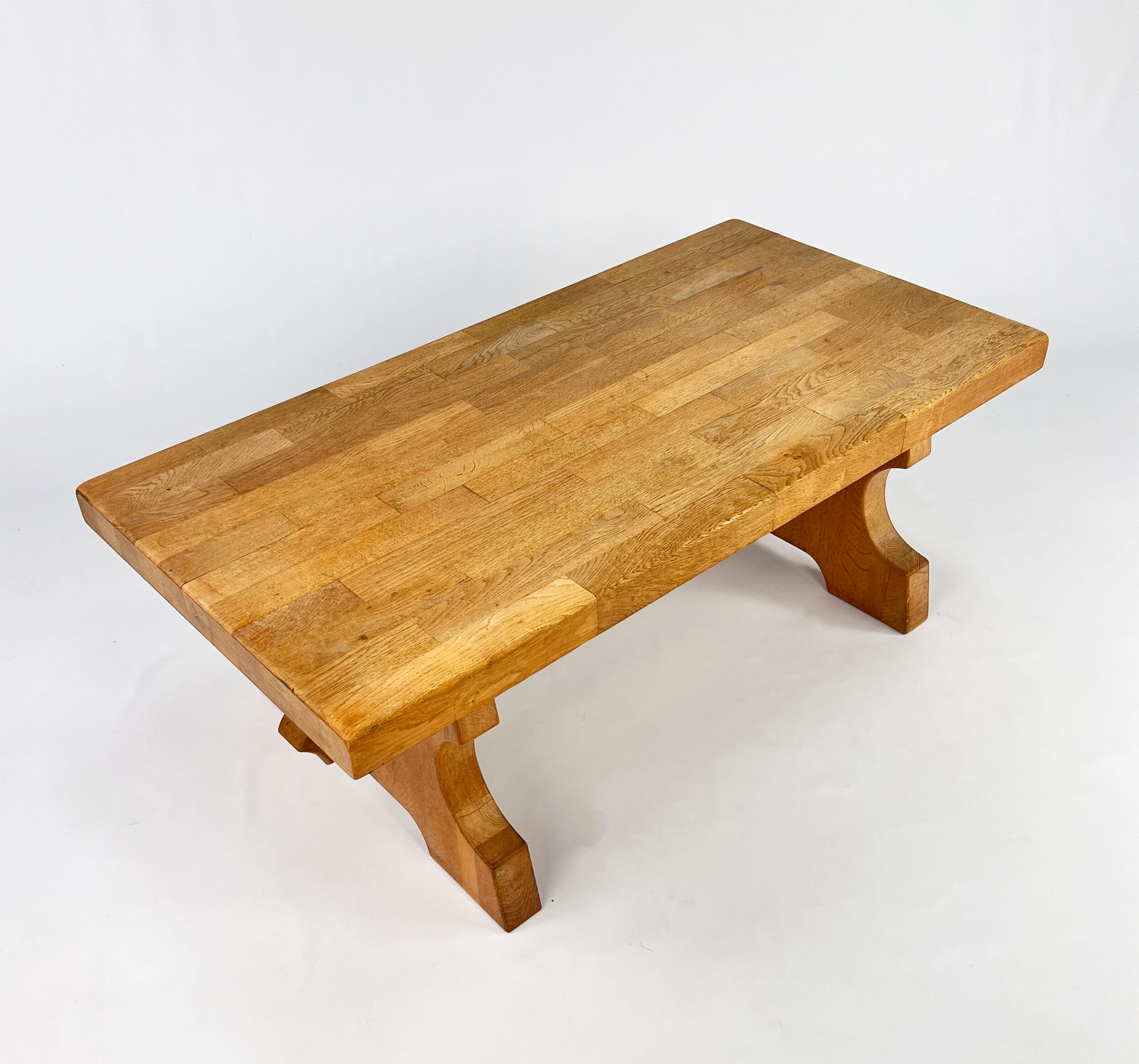 Mid Century Massive Oak Coffee Table, 1960