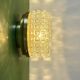 Vintage moulded glass wall or ceiling light globe