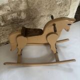 Wooden Rocking Horse – Folk Art