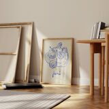 Fig illustration giclee print, 50x70cm