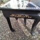 Coffee table Asian décor inlaid with vintage antique mother-of-pearl