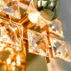 Golden Brass Wall Sconce in the Shape of a Flower by Palwa, Germany, 1970s