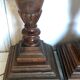 Pair of art deco wooden lamps