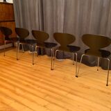 A set of five chairs Early model 3100 by Arne Jacobsen, Fritz Hansen, Denmark, 1963