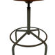 Vintage industrial workshop stool work stool adjustable in height 60's design
