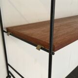 Black metal shelf
