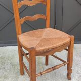 6 old mulched Provencal chairs