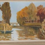 Superb oil on canvas dated 1955