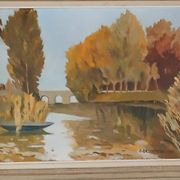 Superb oil on canvas dated 1955