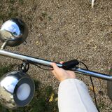 Beautiful vintage chrome designer lamp. Italian 60/70