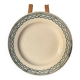 Assiette plate St Amand 4014 décor bleu vert